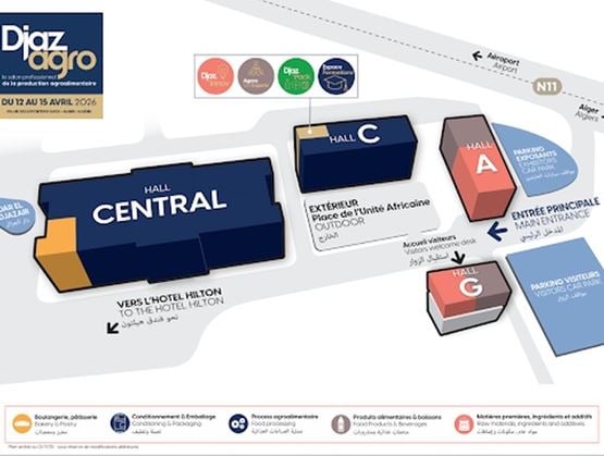 plan du salon 2026 Djazagro