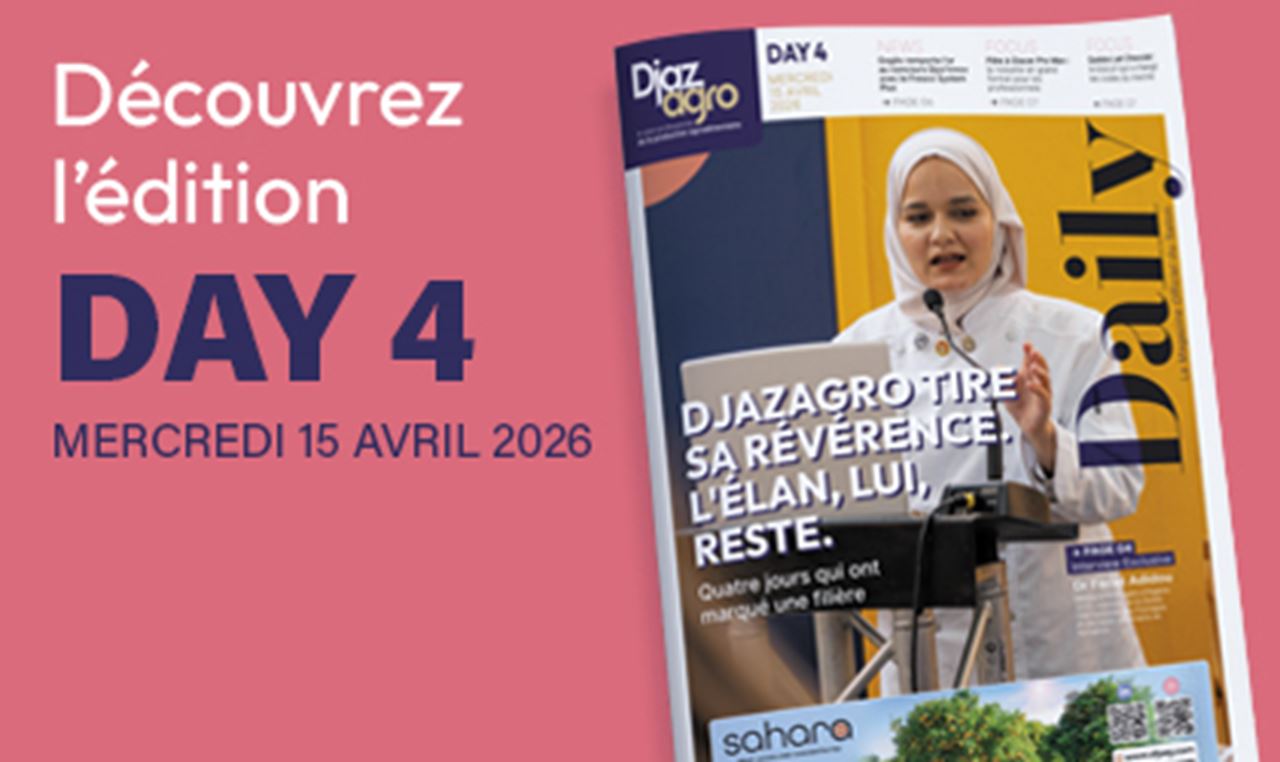 Cette image montre la couverture d'une édition quotidienne, intitulée "DAY 4", datée du mercredi 15 avril 2026.