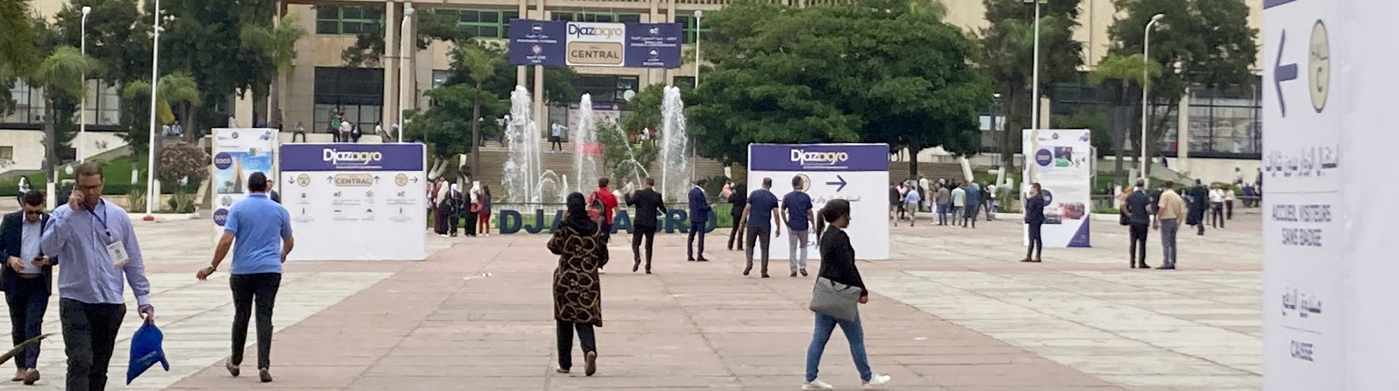 Outside visitors to the show
