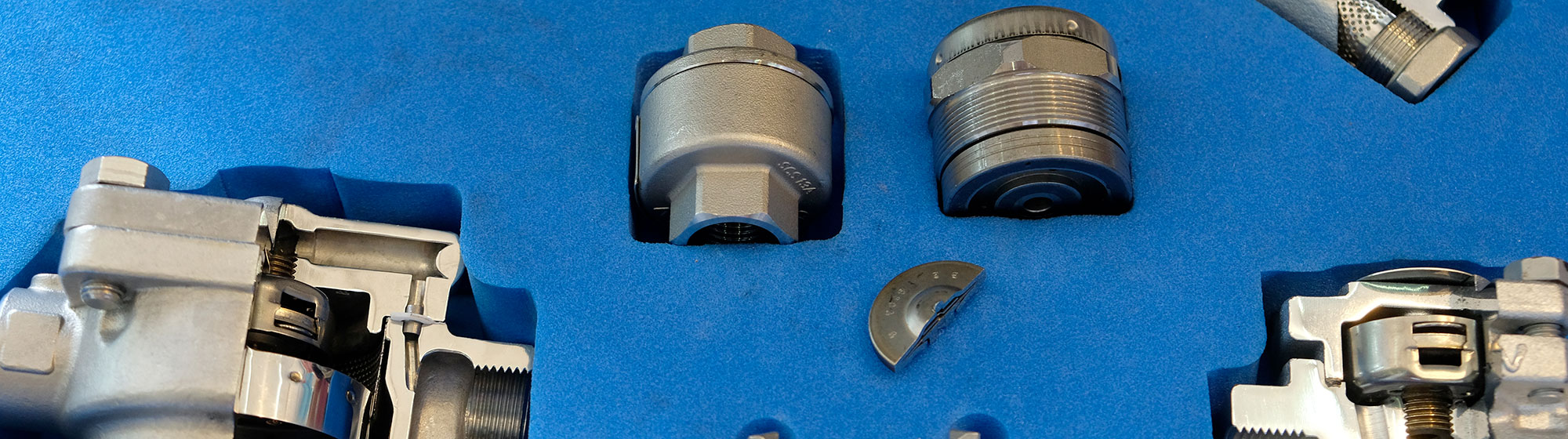 Equipment and mechanical tool parts in a case